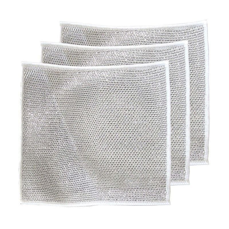 (🔥Last Day Promotion - 50% off)Multipurpose Wire Dishwashing Rags for Wet and Dry