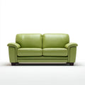 Zielona sofa dwuosobowa ze skóry PU 160 x 88 x 88 cm
