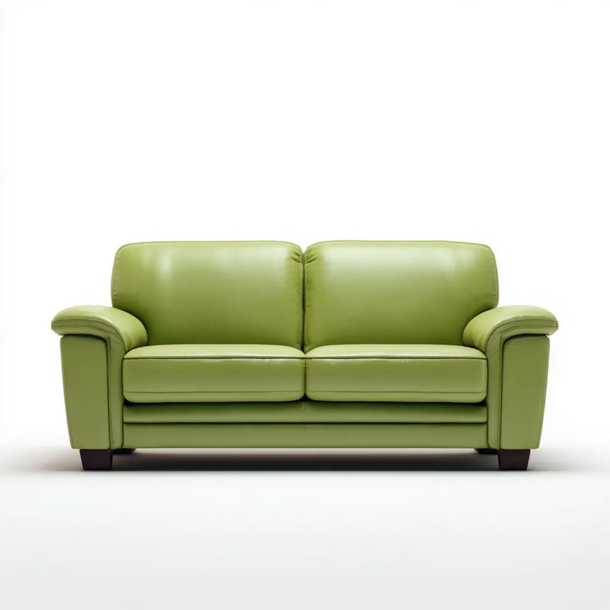 Zielona sofa dwuosobowa ze skóry PU 160 x 88 x 88 cm