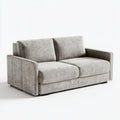 Szara sofa 2-osobowa z poliestru 180 x 95 x 85 cm
