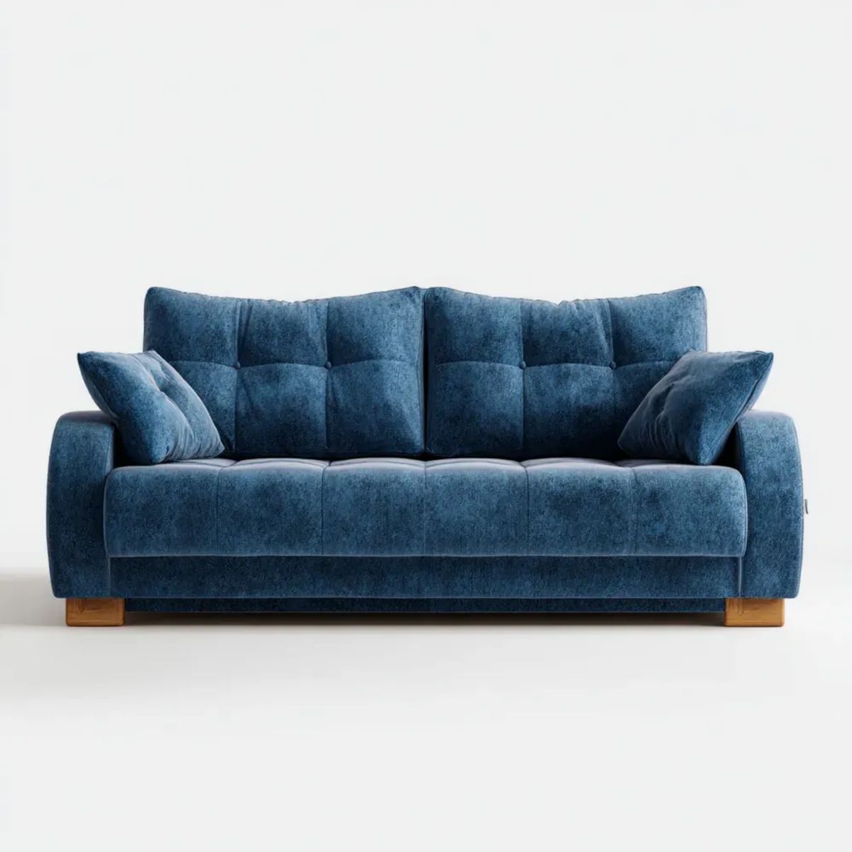Sofa 2-osobowa granatowa welurowa 170 × 90 × 90 cm